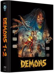 Demons 1+2 (Limited Prestige Mediabook, 2 Discs, Cover C) [FSK 18] [Blu-ray] 