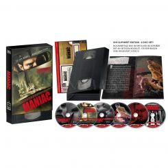 Alexandre Ajas Maniac (6 Disc Limited VHS Edition, 4K Ultra HD+Blu-ray+DVD+CD, Cover E) (2012) [FSK 18] [4K Ultra HD] 