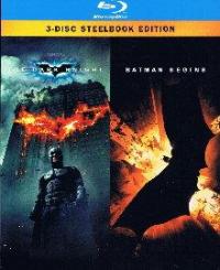 Batman - The Dark Knight/Batman Begins - Steelbook (3 Discs) [Blu-ray] 