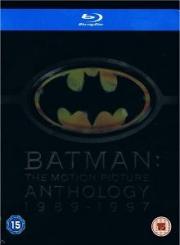 Batman - The Motion Picture Anthology 1989-1997 (4 Discs) [UK Import mit dt. Ton] [Blu-ray]  