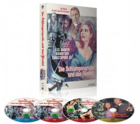 Die Schlangengrube und das Pendel (Limited Mediabook, Blu-ray+2 DVD's+CD-Soundtrack) (1967) [Blu-ray] [Gebraucht - Zustand (Sehr Gut)] 