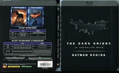 Batman - The Dark Knight/Batman Begins - Steelbook (2 Discs) [EU Import mit dt. Ton] [Blu-ray] 