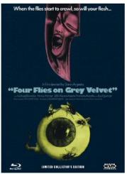 Vier Fliegen auf Grauem Samt (Limited Mediabook, Blu-ray+2 DVDs, Cover B) (1971) [FSK 18] [Blu-ray] 