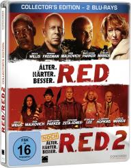 R.E.D. - Älter. Härter. Besser/R.E.D. 2 - Noch Älter. Härter. Besser (Steelbook) [Blu-ray] 