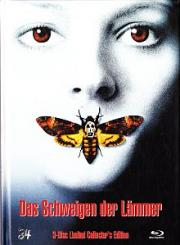 Das Schweigen der Lämmer (3 Disc Limited Mediabook, Blu-ray+2 DVDs, Cover A) (1991) [Blu-ray] 