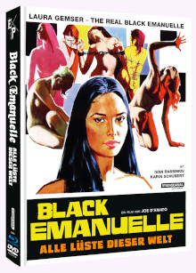 Black Emanuelle - Alle Lüste dieser Welt (Limited Mediabook, 2 Blu-ray's+DVD, Cover A) (1977) [FSK 18] [Blu-ray] 