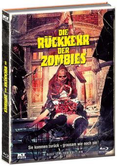 Die Rückkehr der Zombies (Limited Wattiertes Mediabook, 2 Blu-rays+2 DVDs, Cover A) (1980) [FSK 18] [Blu-ray] 