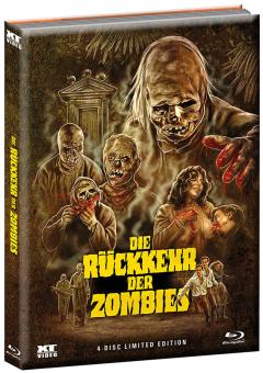 Die Rückkehr der Zombies (Limited Wattiertes Mediabook, 2 Blu-rays+2 DVDs, Cover B) (1980) [FSK 18] [Blu-ray] 