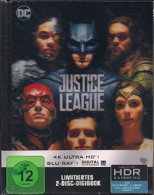 Justice League (Limited Digibook, 4K Ultra HD+Blu-ray) (2017) [4K Ulta HD] 