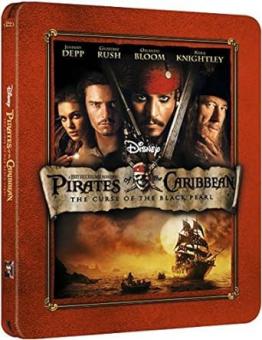Fluch der Karibik - Pirates of the Caribbean (2 Discs, Limited Steelbook) (2003) [UK Import mit dt. Ton] [Blu-ray] 