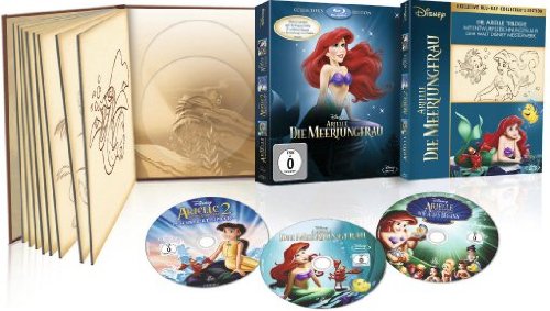 Arielle die Meerjungfrau - Trilogie (Limited Digibook, Collector's Edition, 3 Discs) [Blu-ray] 