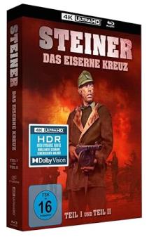 Steiner - Das Eiserne Kreuz 1+2 (4 Disc Limited Mediabook, 4K Ultra HD+3 Blu-ray's) [4K Ultra HD] 