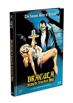 Dracula braucht frisches Blut (Limited Mediabook, Blu-ray+DVD, Cover C) (1973) [FSK 18] [Blu-ray] 