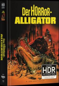Der Horror-Alligator 1+2 (8 Discs, Limited Wattiertes Mediabook, 4K Ultra HD+Blu-ray+DVD, Cover B) (1980) [4K Ultra HD] 