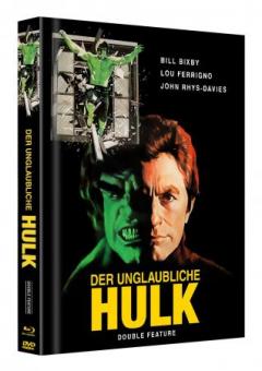 Der unglaubliche Hulk - Double Feature (Limited Mediabook, 2 Discs, Cover B) (1988) [Blu-ray] 