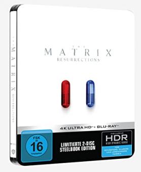 Matrix Resurrections (Limited Steelbook, 4K Ultra HD+Blu-ray) (2021) [4K Ultra HD] 