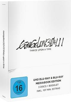 Evangelion: 3.0+1.11 Thrice Upon a Time (Limited Mediabook, 3 Discs, 4K Ultra HD+Blu-ray) (2021) [4K Ultra HD] 
