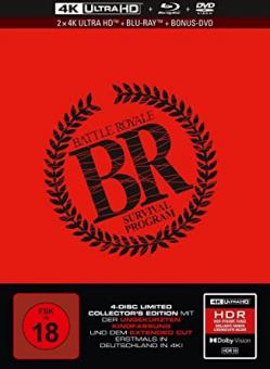 Battle Royale (Limited Mediabook, 2 4K Ultra HD+Blu-ray+DVD) (2000) [FSK 18] [4K Ultra HD] 