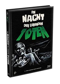 Night of the Living Dead (Limited Wattiertes Mediabook, Cover O) (1968) [Blu-ray] 