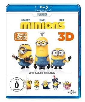 Minions (3D Blu-ray+Blu-ray) (2015) [3D Blu-ray] [Gebraucht - Zustand (Sehr Gut)] 