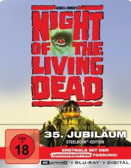 Night of the Living Dead (Limited Steelbook, 4K Ultra HD+Blu-ray) (1990) [FSK 18] [4K Ultra HD] 