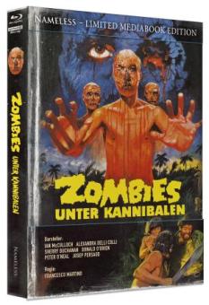 Zombies unter Kannibalen (Limited Wattiertes Mediabook, 4K Ultra HD+2 Blu-ray's+CD, Cover F) (1979) [FSK 18] [4K Ultra HD] 