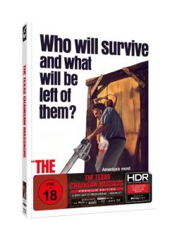 The Texas Chainsaw Massacre (Limited Mediabook, 4K Ultra HD+2 Blu-ray's, Cover US-Kino) (1974) [FSK 18] [4K Ultra HD] 