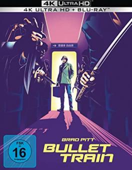 Bullet Train (Limited Steelbook, 4K Ultra HD+Blu-ray) (2022) [4K Ultra HD] 