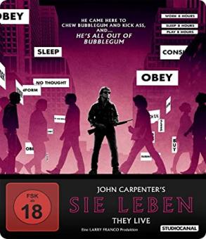 Sie leben - "They Live" (Limited Steelbook, 4K Ultra HD+2 Blu-ray's + CD-Soundtrack) (1988) [FSK 18] [4K Ultra HD] 