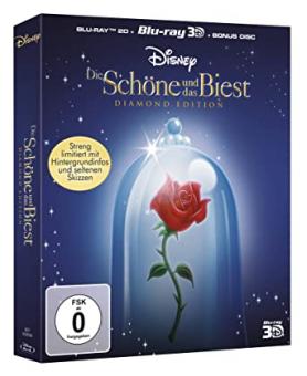 Die Schöne und das Biest (Diamond Edition im Digibook, 3D Blu-ray+2 Blu-ray's) (3 Discs) (1991) [3D Blu-ray] [Gebraucht - Zustand (Sehr Gut)] 