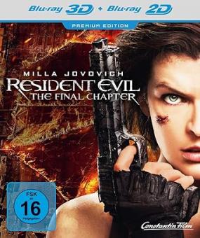 Resident Evil: The Final Chapter (Premium Edition, 3D Blu-ray+Blu-ray) (2016) [Blu-ray] [Gebraucht - Zustand (Sehr Gut)] 
