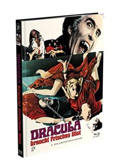 Dracula braucht frisches Blut (Limited Mediabook, Blu-ray+DVD, Cover F) (1973) [FSK 18] [Blu-ray] 