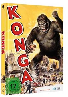KONGA (Limited Uncut Mediabook, Blu-ray+DVD) (1961) [Blu-ray] 