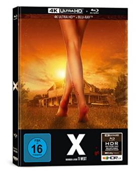 X (Limited Mediabook, 4K Ultra HD+Blu-ray, Cover B) (2022) [4K Ultra HD] 