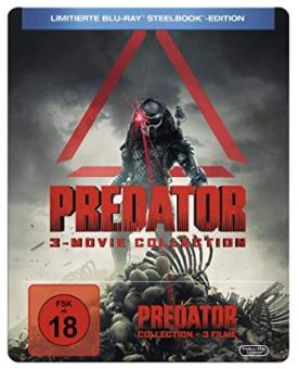 Predator Collection: 1-3 (Limited Steelbook, 3 Discs, Uncut) [FSK 18] [Blu-ray] 