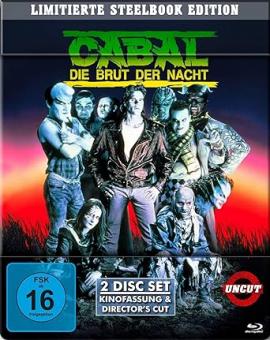 Cabal - Die Brut der Nacht (Limited Steelbook, 2 Discs, Kinofassung+Director's Cut) (1990) [Blu-ray] 