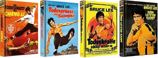 Bruce Lee (Mediabook Set) (Uncut, 4 Blu-ray's+4 DVDs) [Blu-ray] [Gebraucht - Zustand (Sehr Gut)] 
