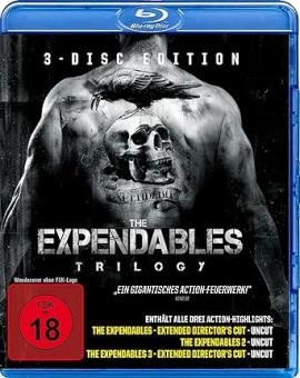 The Expendables Trilogy (Uncut, 3 Discs) [FSK 18] [Blu-ray] [Gebraucht - Zustand (Sehr Gut)] 
