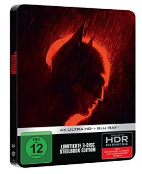 The Batman (Limited 3 Disc Steelbook, 4K Ultra HD+Blu-ray) (2022) [4K Ultra HD] 