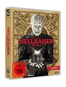 Hellraiser 1-3 (Uncut, 4 Discs, Trilogy) [FSK 18] [Blu-ray] 