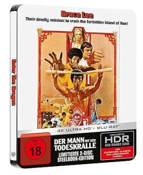 Bruce Lee - Der Mann mit der Todeskralle (Limited Steelbook, 4K Ultra HD+Blu-ray) (1973) [FSK 18] [4K Ultra HD] 