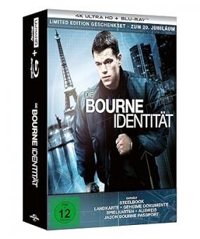 Die Bourne Identität (Limited Edition Geschenkset, Steelbook, 4K Ultra+Blu-ray) (2002) [4K Ultra HD] 