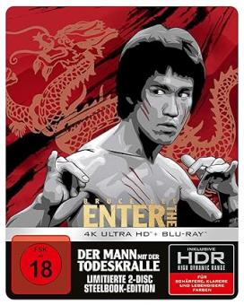 Bruce Lee - Der Mann mit der Todeskralle (Limited Steelbook, 4K Ultra HD+Blu-ray) (1973) [FSK 18] [4K Ultra HD] 
