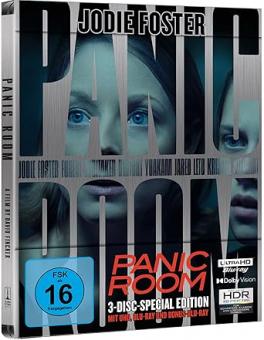 Panic Room (Limited Steelbook, 4K Ultra HD+2 Blu-ray's) (2002) [4K Ultra HD] 