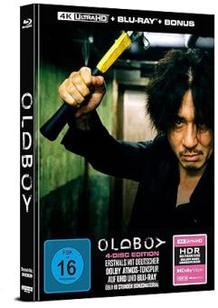 Oldboy (4 Disc Limited Mediabook, 4K Ultra HD+3 Blu-ray's)  (2003) [4K Ultra HD] 