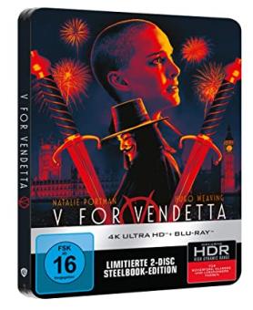 V wie Vendetta (Limited Steelbook, 4K Ultra HD+Blu-ray) (2006) [4K Ultra HD] 