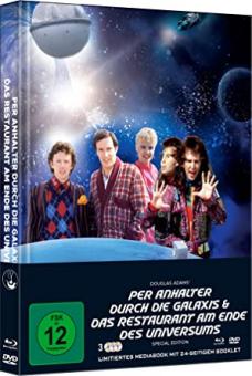 Per Anhalter durch die Galaxis/Das Restaurant am Ende des Universums (3 Discs, Limited Mediabook, 2 Blu-ray's+DVD, Cover B) [Blu-ray] 