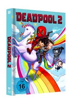 Deadpool 2 (Limited Mediabook, 3 Discs inkl. Super Duper Cut, 2 Blu-ray's+DVD, Cover Unicorn) (2018) [Blu-ray] 