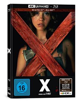 X (Limited Mediabook, 4K Ultra HD+Blu-ray, Cover A) (2022) [4K Ultra HD] 