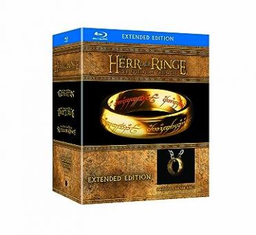 Der Herr der Ringe - Die Spielfilm Trilogie (Extended Edition, 15 Discs) (Limited Extended Editions inkl. „Der Eine Ring“-Replik) [Blu-ray] [Gebraucht - Zustand (Sehr Gut)] 